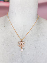 Load image into Gallery viewer, Designer Pearl Logo Necklace
