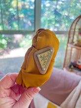 Load image into Gallery viewer, Prada Hardware Mustard Headband