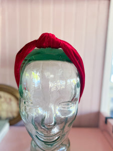 Designer Burgundy Red Velvet Headband