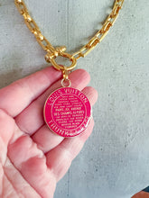 Load image into Gallery viewer, Designer Hot Pink Charm Necklace