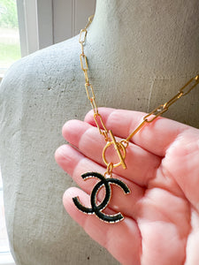 Designer Black Charm Necklace