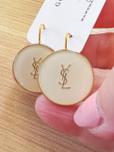Load image into Gallery viewer, YSL Dangle Button Earrings