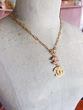 Load image into Gallery viewer, Designer Gold &amp; Pearl Charm Necklace