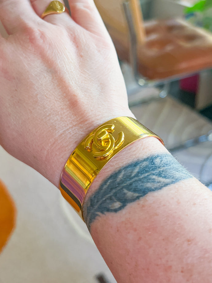 Designer Gold Cuff Bracelet