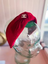 Load image into Gallery viewer, Designer Burgundy Red Velvet Headband