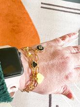 Load image into Gallery viewer, Designer heart charm bracelet