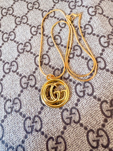 Gold GG Charm Necklace