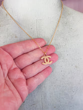 Load image into Gallery viewer, Designer Gold Logo Necklace