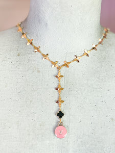 Pink & Black Designer Necklace