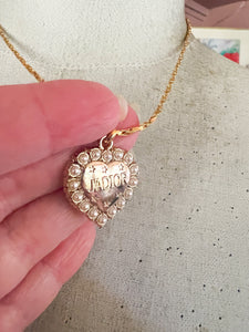 J’adior Pearl Heart Necklace