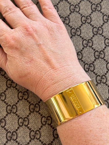Large Designer Gold Bracelet