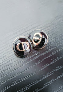 Dior Button Earrings