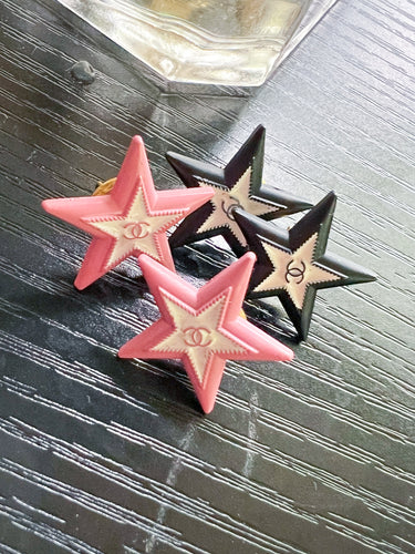 Star Designer  button earring