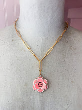 Load image into Gallery viewer, Designer Pink Flower Necklace