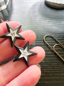 Star Designer  button earring