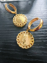 Load image into Gallery viewer, YSL Dangle Button Earrings