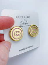 Load image into Gallery viewer, Stud Muffin GG Button Earrings