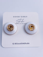 Load image into Gallery viewer, Stud Muffin GG Button Earrings