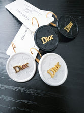 Load image into Gallery viewer, Dior Button Dangle Earrings