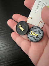 Load image into Gallery viewer, Dior Button Dangle Earrings