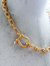 Load image into Gallery viewer, Gold Statement Carabiner Necklace